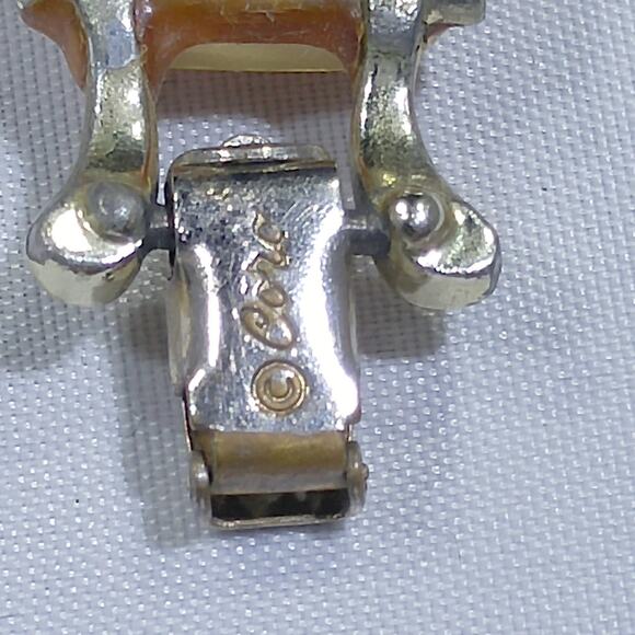 Vintage Coro Lucite Confetti Bracelet, Pink Lucite & Gold Tone Metal, 1950s - Picture 6 of 10